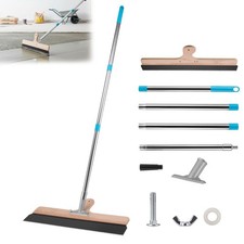 Gro&szlig;fl&auml;chenrakel gezahnt 560mm Stehrakel Fl&auml;chenrakel Rakel 90-168cm Teleskop