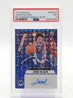 JARED MCCAIN 2024-25 MOSAIC PICTOGRAPHS BLUE /35 ROOKIE AUTO #PM-JAR PSA 7 Q4244