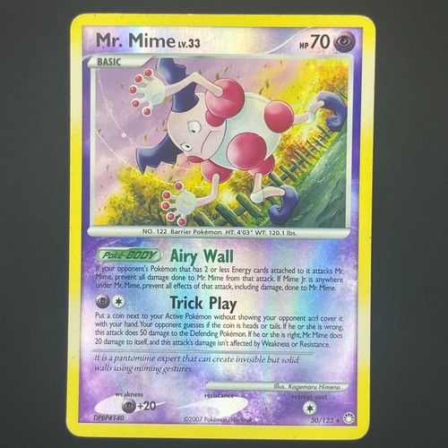 Mr. Mime - 30/123 Mysterious Treasures Reverse Holo Rare Pokemon