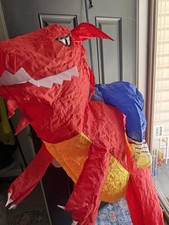 inflatable Red dragon ride on