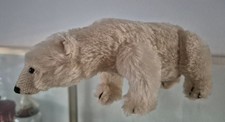 Steiff Polarbär, Replika , Halsmechanik, Knopf