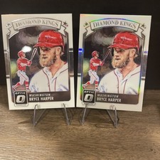 2016 Panini Donruss Optic Diamond Kings Bryce Harper #30 - Silver Holo And Base