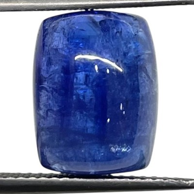 9.45 Cts Certified Natural Tanzanite Huge Cushion Cabochon Vibrant Blue Gemstone
