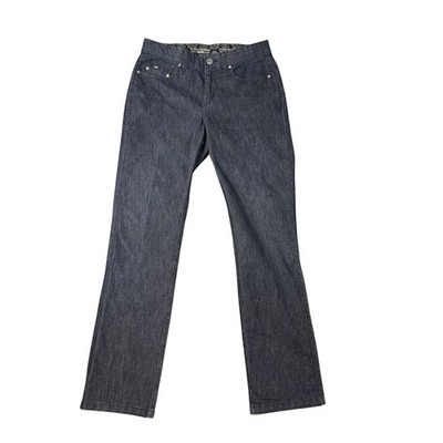 Lee No Gap Waistband Bootcut Jeans Dark Wash Indigo 10 Long 743