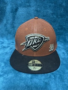 NBA okc Oklahoma City Thunder durant hat.  Under Brim Staining.