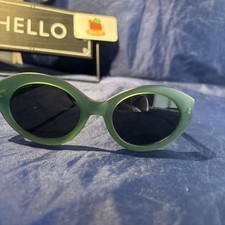 Vintage Diane von Furstenberg "The Color Authority" Green Sunglasse