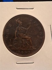 Great Britain 1893 LARGE CENT / ONE PENNY HIGH GRADE QUEEN VICTORIA     #MF-5839