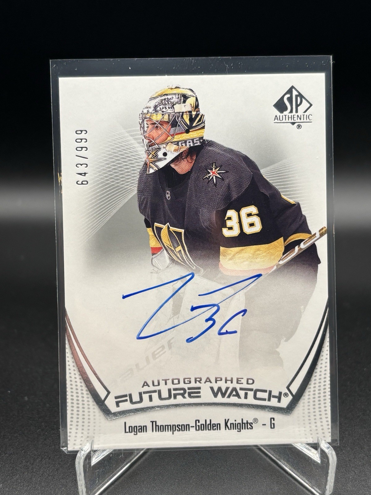 2021 SP AUTHENTIC #120 LOGAN THOMPSON FUTURE WATCH AUTO RC ROOKIE /999