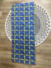 Genuine Vintage Slumbalux Sleeping Bag Blue & Yellow - Prop Camping Van life