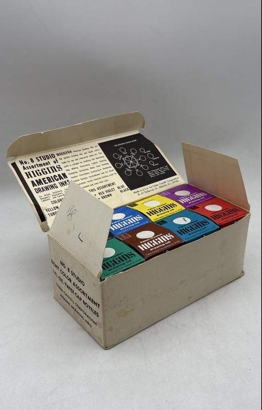 Higgins Faber Castell No. 8 Studio Waterproof American Drawing Inks Set