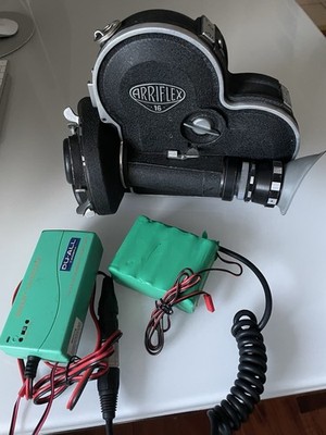 Works [N MINT ] Arriflex Arri 16 S movie camera outfitted rechargeable battery 