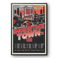Ole 60 2026 Welcomes You To SmokesTack Town Tour Poster Unframed UNFRAMED