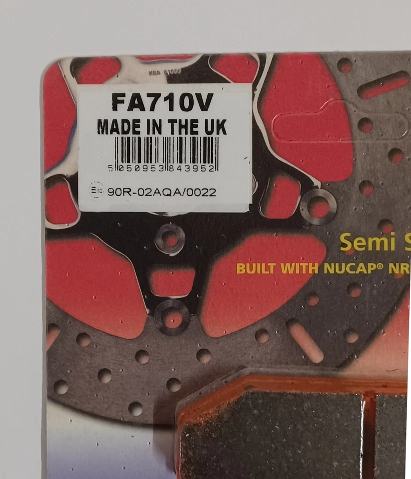 Pastillas de freno de disco traseras EBC V-Pad para Harley Davidson Fat Boy (2015 a 2022) Foto 2 de 4