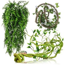 Reptile Vines, Flexible Jungle Climbing Vines Terrarium Plastic Plants and