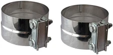 Two 4" Preformed Band Clamp Lap Joint
