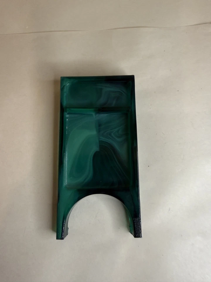 Summit Glass-Colgate Soap Washboard Advertisment In Dark Green Slag 5" - Image 3 of 3