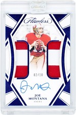 Joe Montana San Francisco 49ers Signed 2024 Panini Flawless #DPA-JMA #2/10 Card