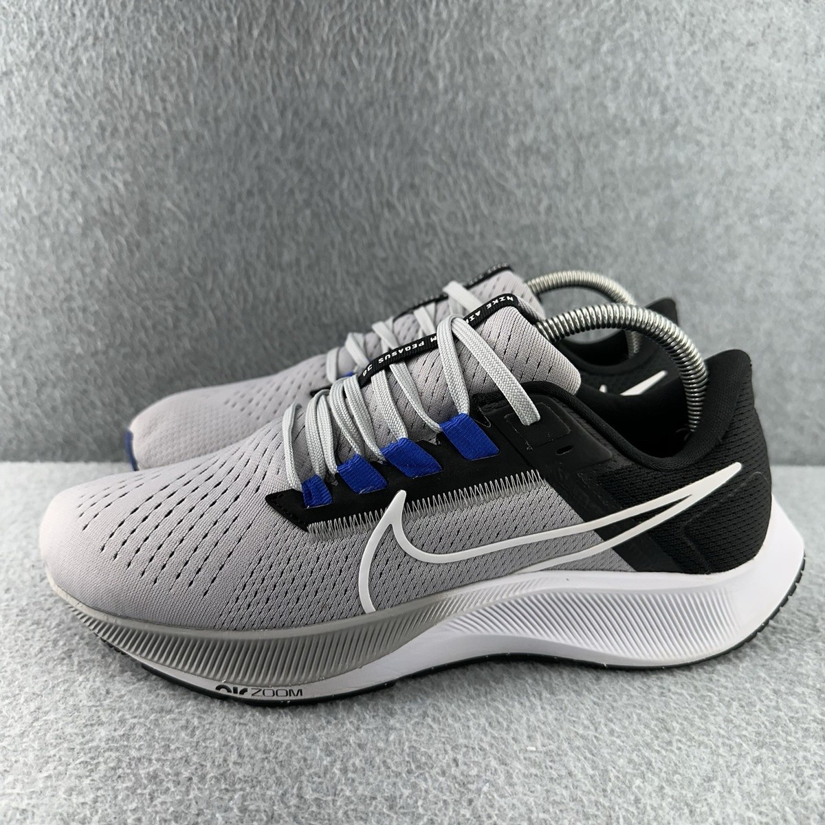 スパイク・シューズ NIKE AIR ZOOM PEGASUS 38 Nike Air Zoom Pegasus 38 Mens Size 8 Wolf Grey Black Athletic