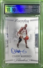 2019-20💎Flawless💎Legendary Scripts Auto 13/25 Danny Manning Clippers GEM 10