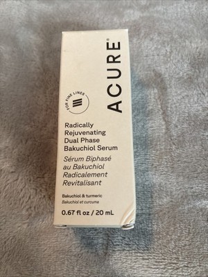 Acure Radically Rejuvenating Dual Phase Bakuchiol Serum, 0.67 Fluid Ounce