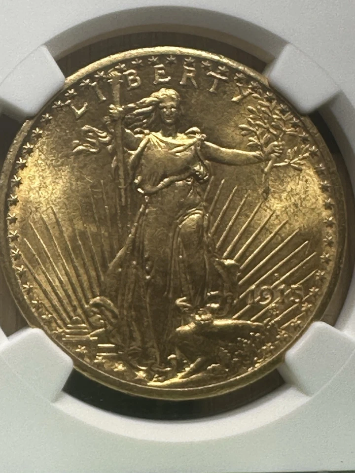 1915-S G$20 Saint-Gaudens Gold Double Eagle - NGC MS 63 Better Date - Image 2 of 4