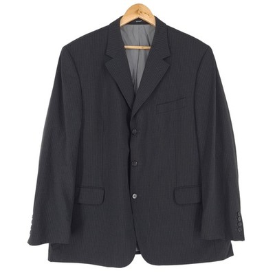 Digel Mens Blazer Striped Virgin Wool Sport Coat Jacket Qu0 Size EU 56 UK/US 46S