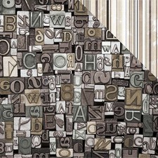 Pen Ink Double-Sided Cardstock 12"X12" Linework