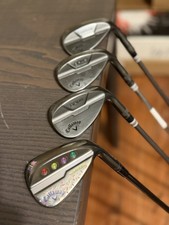 Callaway Opus Black Wedge Set 50, 54, 58 With 46 Custom Jaws Raw