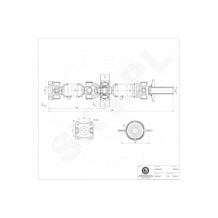 Arbre de transmission arrière 3401A448 pour restaurer le remorquage sur L200 Triton