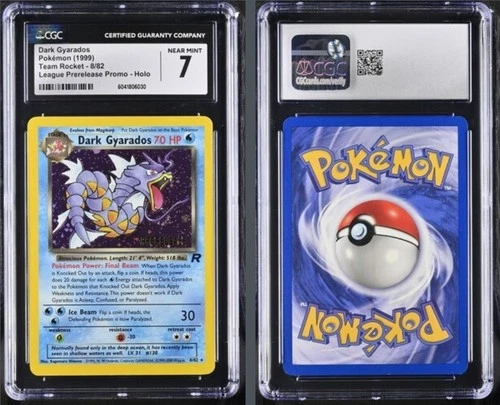 Dark Gyarados (Prerelease) 8/82 Promo Holo Rare 1999 CGC 7 NM
