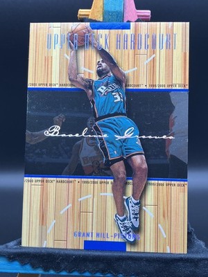 1999-00 Upper Deck Hardcourt #15 Grant Hill Baseline Grooves Rainbow #/500 SN