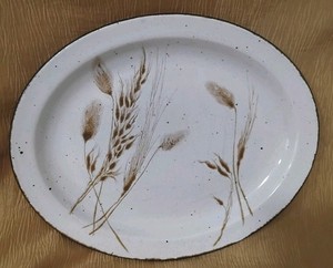 11" OVAL PLATTER Midwinter 'Wild Oats' Stonehenge Collection Tableware-England