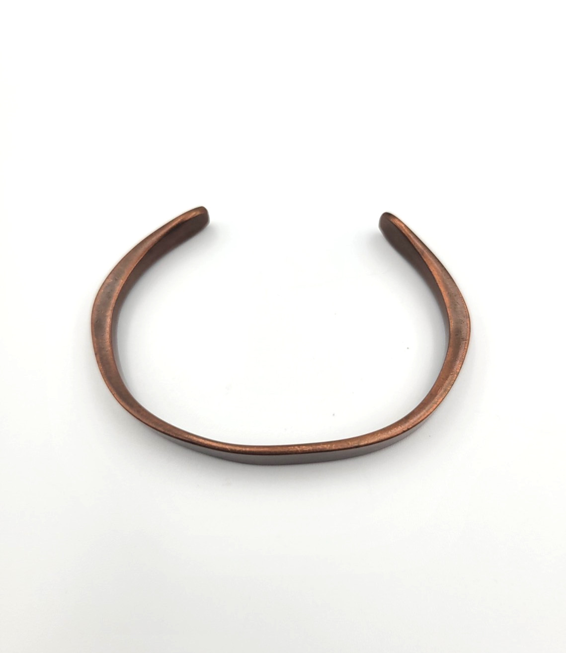 Artisan Solid Brushed Copper Cuff Minimalist Brac… - image 4