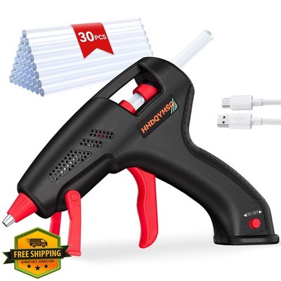 HHDQYMSG cordless hot glue gun black