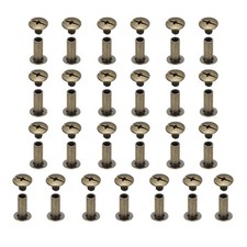 25set Phillips Chicago Screw M5x14mm Binding Post Screw, Bronze