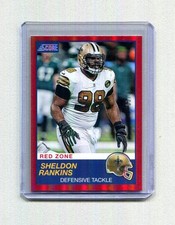 2019 Panini Score Sheldon Rankins #271 Red Zone /20 Saints