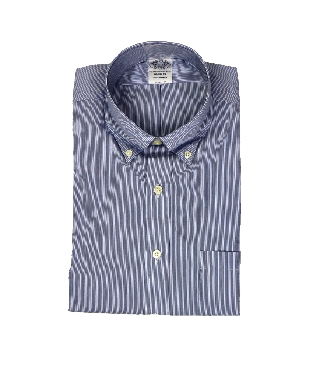 Brooks Brothers Camicia da uomo con colletto spalmato Ainsley in