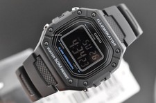 Casio Men's Classic Quartz Stainless Steel and Resin Watch W-218H-1BV W218H-1B