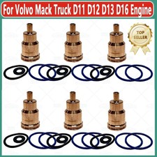 6pcs Injector Sleeve Cup Tube Kit For Volvo Mack Truck D11 D12 D13 D16 Engine