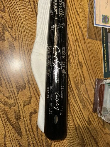 Cal Ripken Jr  AUTOGRAPH BAT & BALL SET Bat/108 & Final Game Baseball /888 COAS