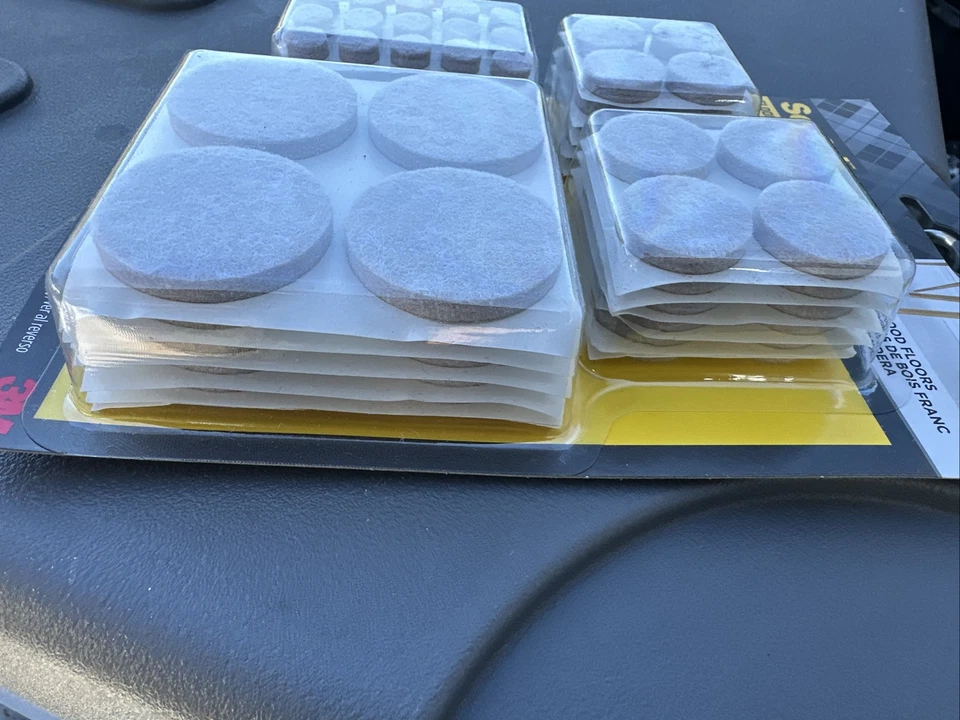 Almohadillas de fieltro beige almohadillas de fieltro para muebles para proteger pisos de madera dura 162 piezas beige Foto 3 de 3