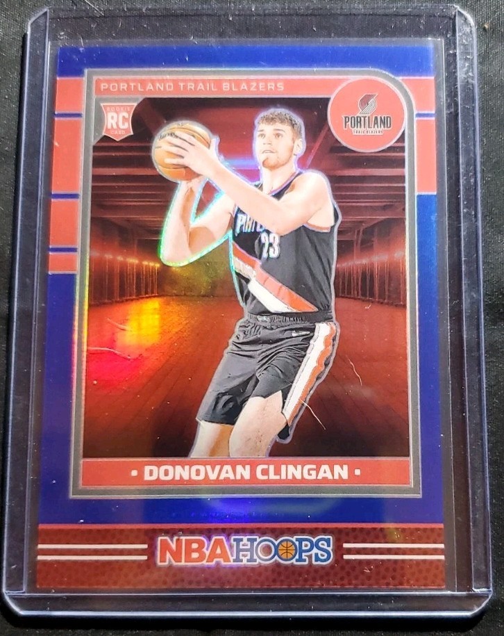 Donovan Clingan- Blue Premium Prizm /49- 2024/25 Panini NBA Hoops #237