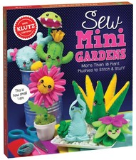 Sew Mini Gardens Craft Kit  Klutz Kids Sewing  Garden Toys  8" x 1.5" x 9