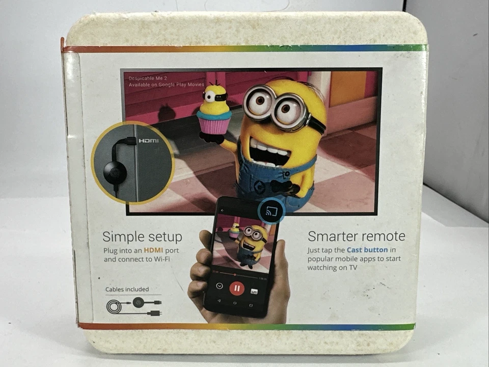 Google Chromecast 2nd Generation HD Media Streamer GA3A00093-A14-Z01 Brand New - Image 4 of 4