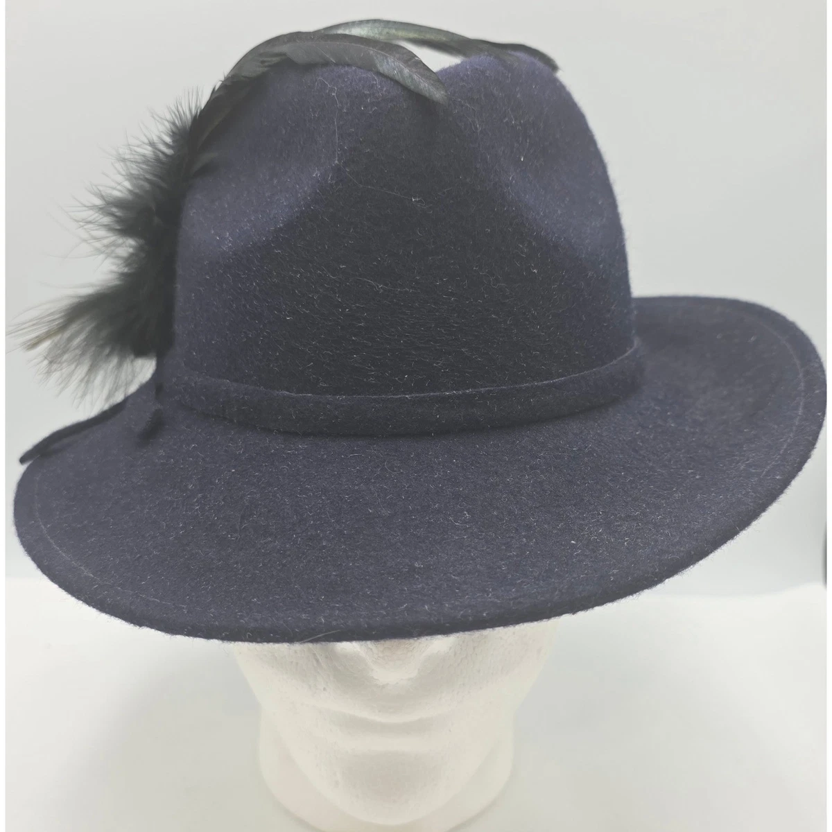 Fedora Blue 100% Wool Hats for Women for sale | eBay display picture 1