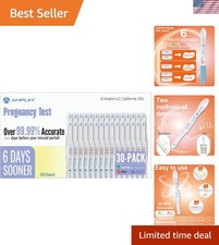 Early Result Pregnancy Tests 30-Pack, 6 Days Early Detection, 99.99 Accurate...