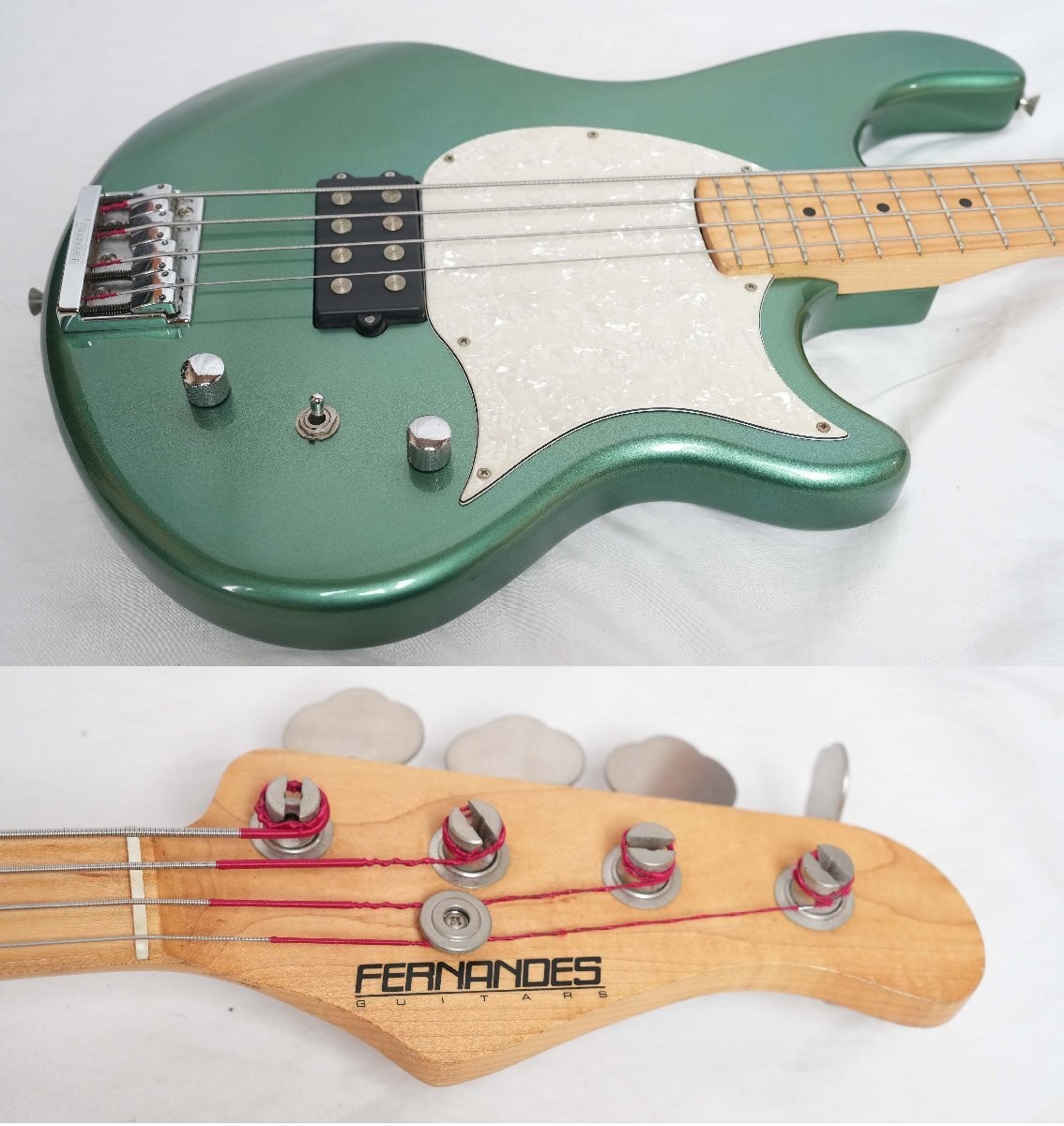 Electric Bass Guitar Fernandes FSB-65 ATLAS 4X Turquoise Metallic