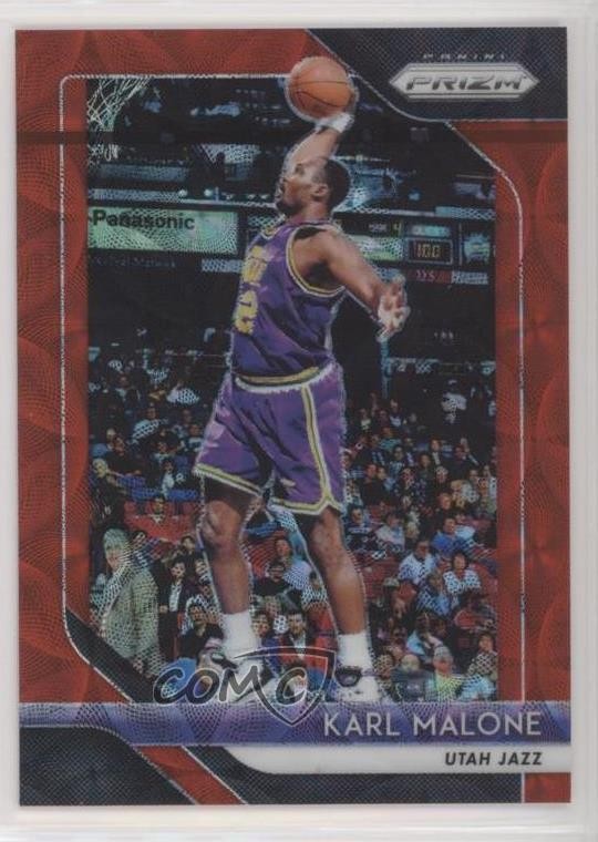 2018-19 Panini Prizm Choice Red Prizm 83/88 Karl Malone #75 HOF y8h