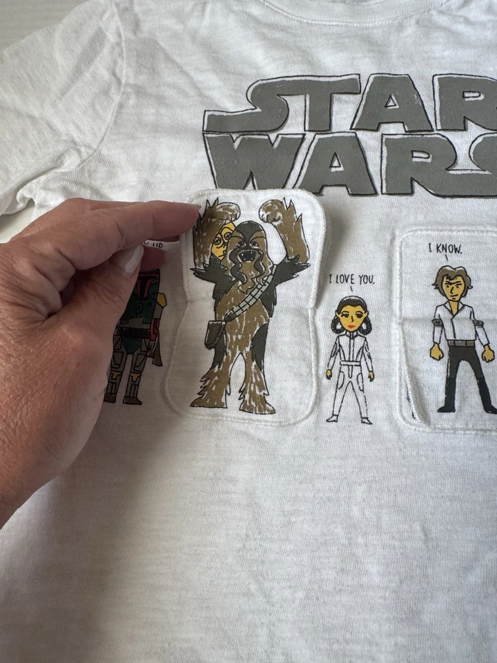 Camiseta GAP Kids Star Wars Gráfica 40 Aniversario Manga Corta Top Talla 5 Camiseta Foto 3 de 4