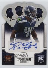 2013 Crown Royale Silver Holo Die-Cut Signatures 86/99 Spencer Ware Auto 0a3